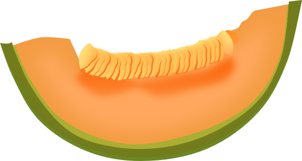 Cantaloupe Slice Clip Art - vector clip art online ...