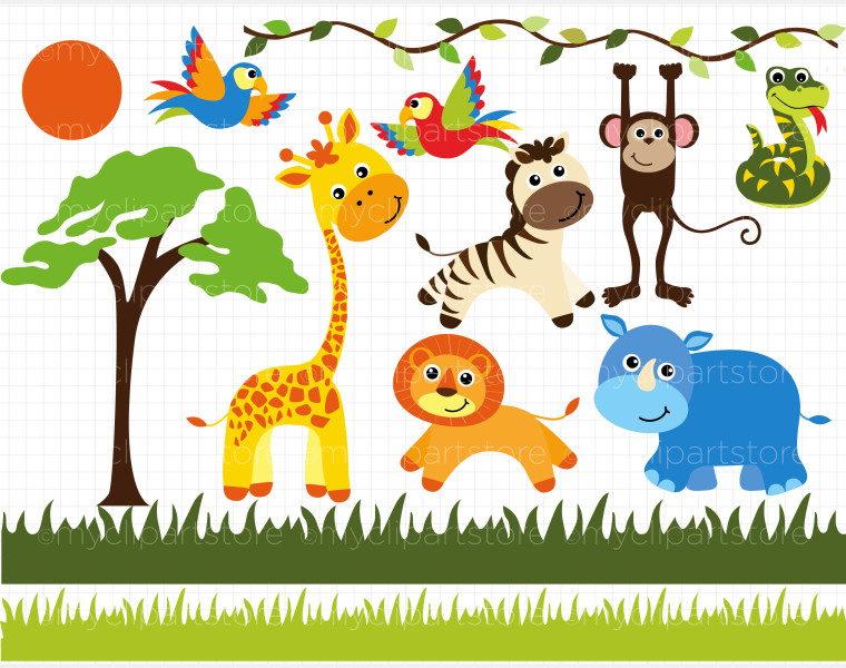 Jungle Animal Lip Art - ClipArt Best