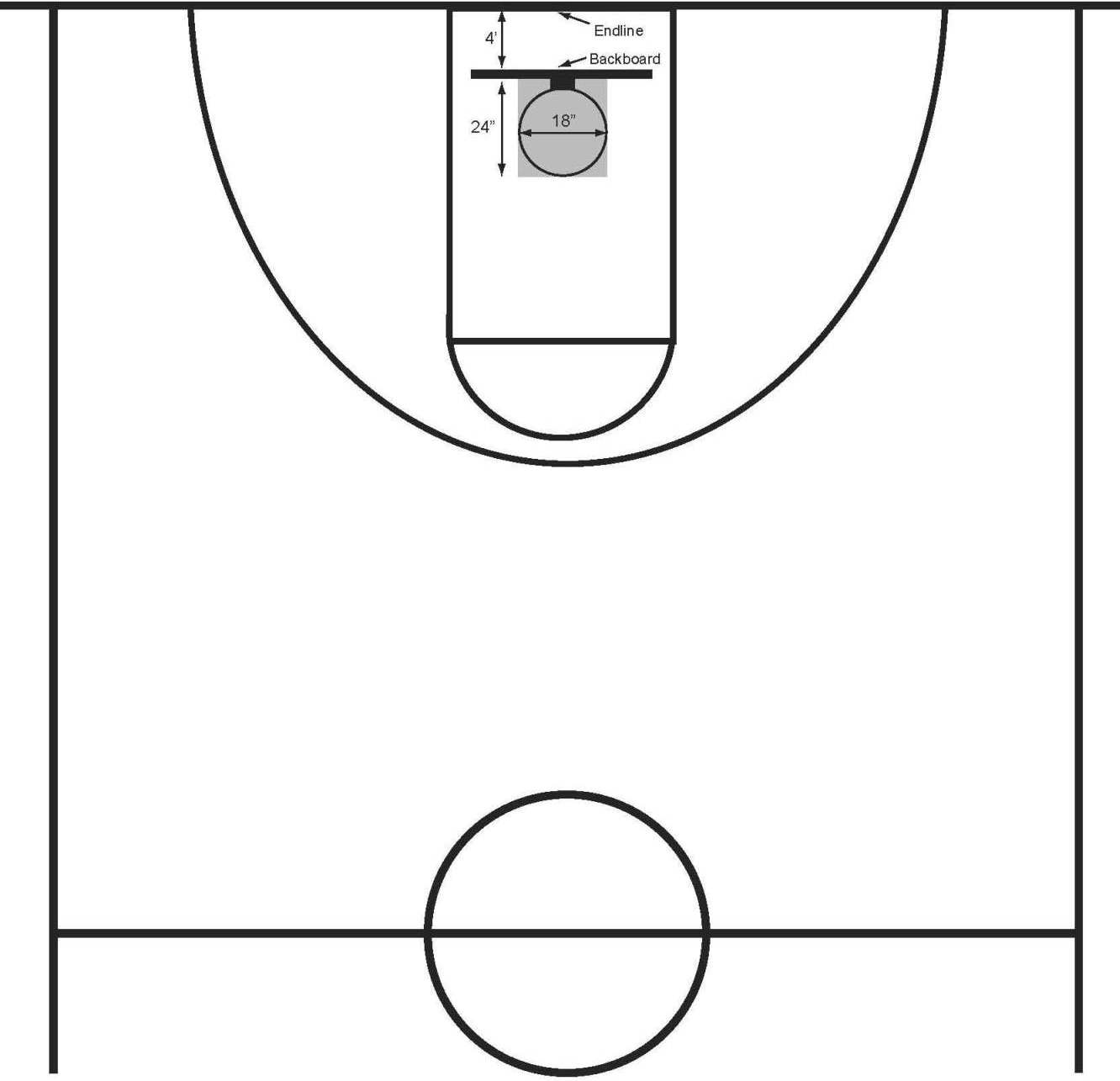 Printable Basketball Court ClipArt Best