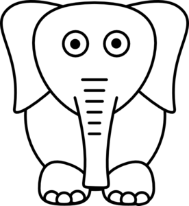 White Elephant clip art - vector clip art online, royalty free ...