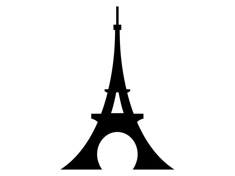Eiffel Tower Wooden Shape