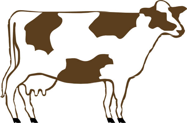 Cow 5 Clip Art - vector clip art online, royalty free ...