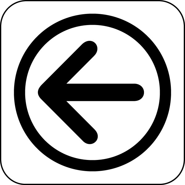 Arrow left: Symbol, Image, Graphics for Direction Signage Design ...