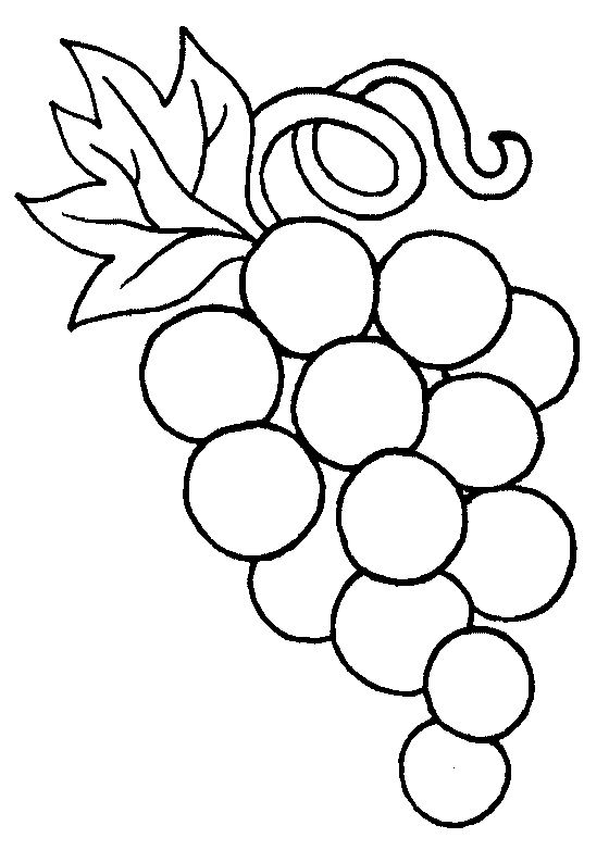 Free Grapes Coloring Pages | Fantasy Coloring Pages