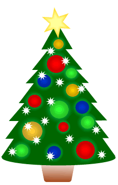 Free Cute Clipart: Animated Christmas Tree Set