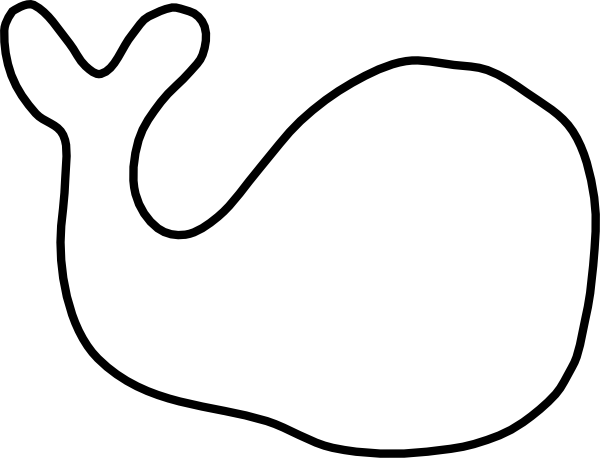 Whale Outline Clip Art - vector clip art online ...