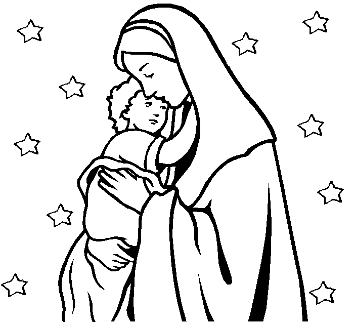 blessed mother clipart free - photo #34