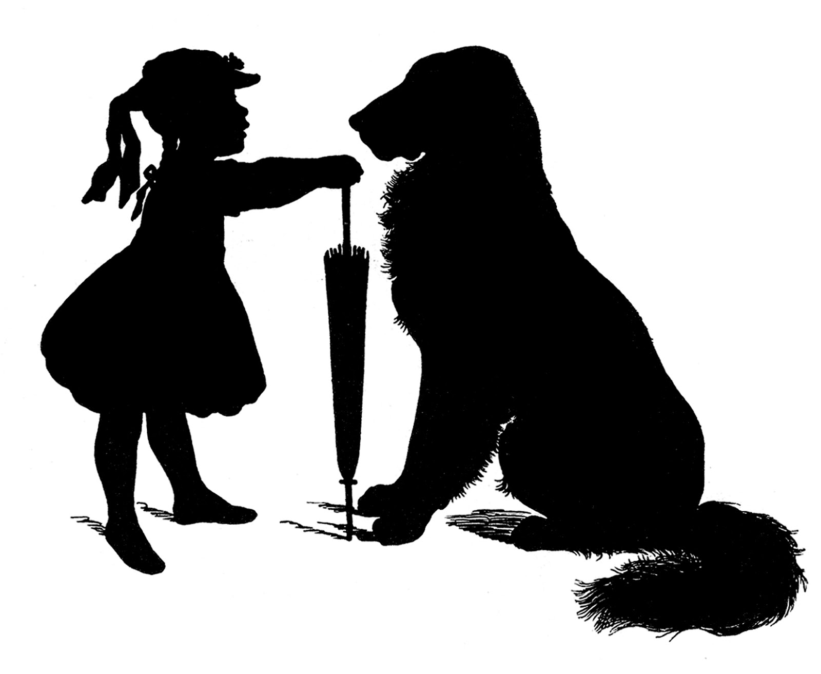 free clipart dog silhouette - photo #34