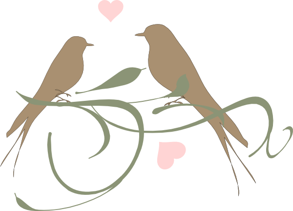 Love Birds clip art - vector clip art online, royalty free ...