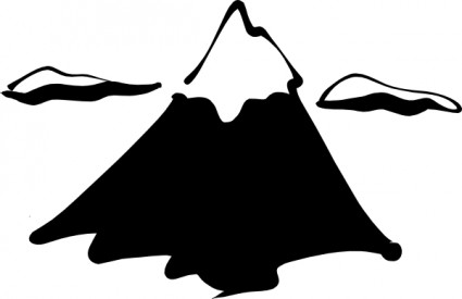 Sneptune Mountain In Ink clip art Vector clip art - Free vector ...