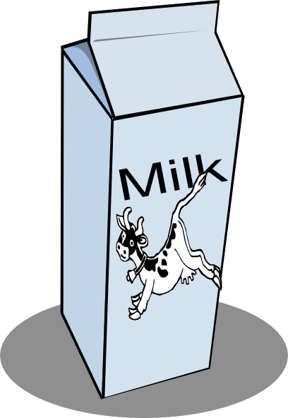 Milk Carton clip art - vector clip art online, royalty free ...