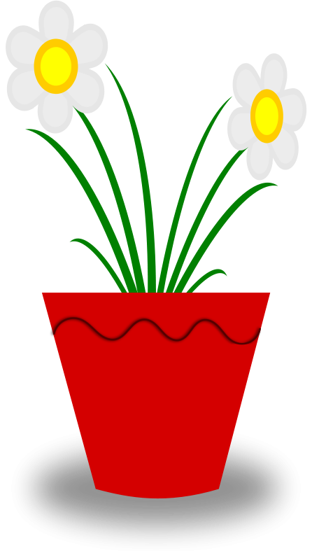 free clip art flowers in pots - photo #4