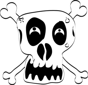 Funny Skull clip art - vector clip art online, royalty free ...