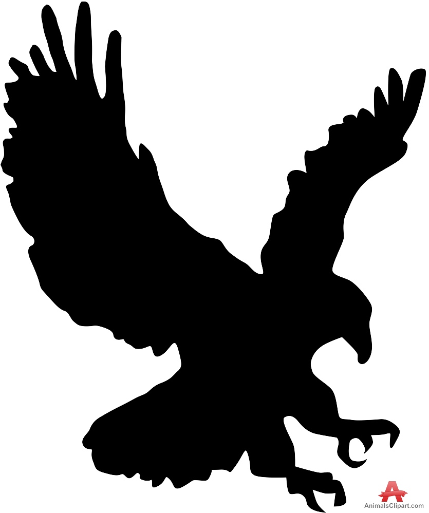 free eagle silhouette clip art - photo #40