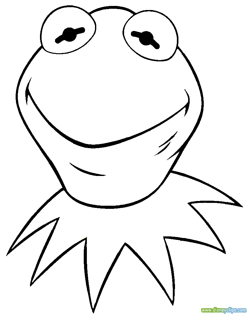Kermit The Frog Coloring Page - AZ Coloring Pages