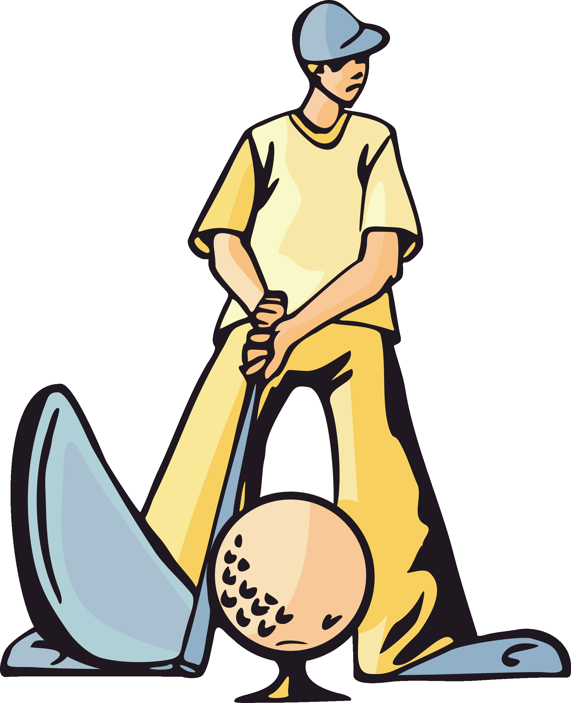 Golf golfers clipart