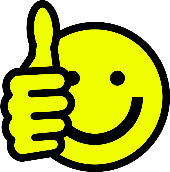 Clip Art Smiley Face With Thumbs Up