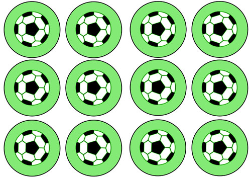 Printable Soccer Cupcake Toppers