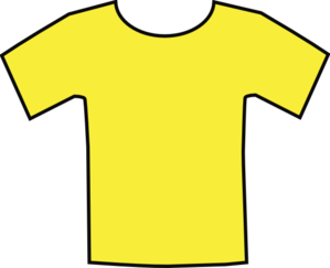 Yellow T-shirt Clip Art - Free Clipart Images
