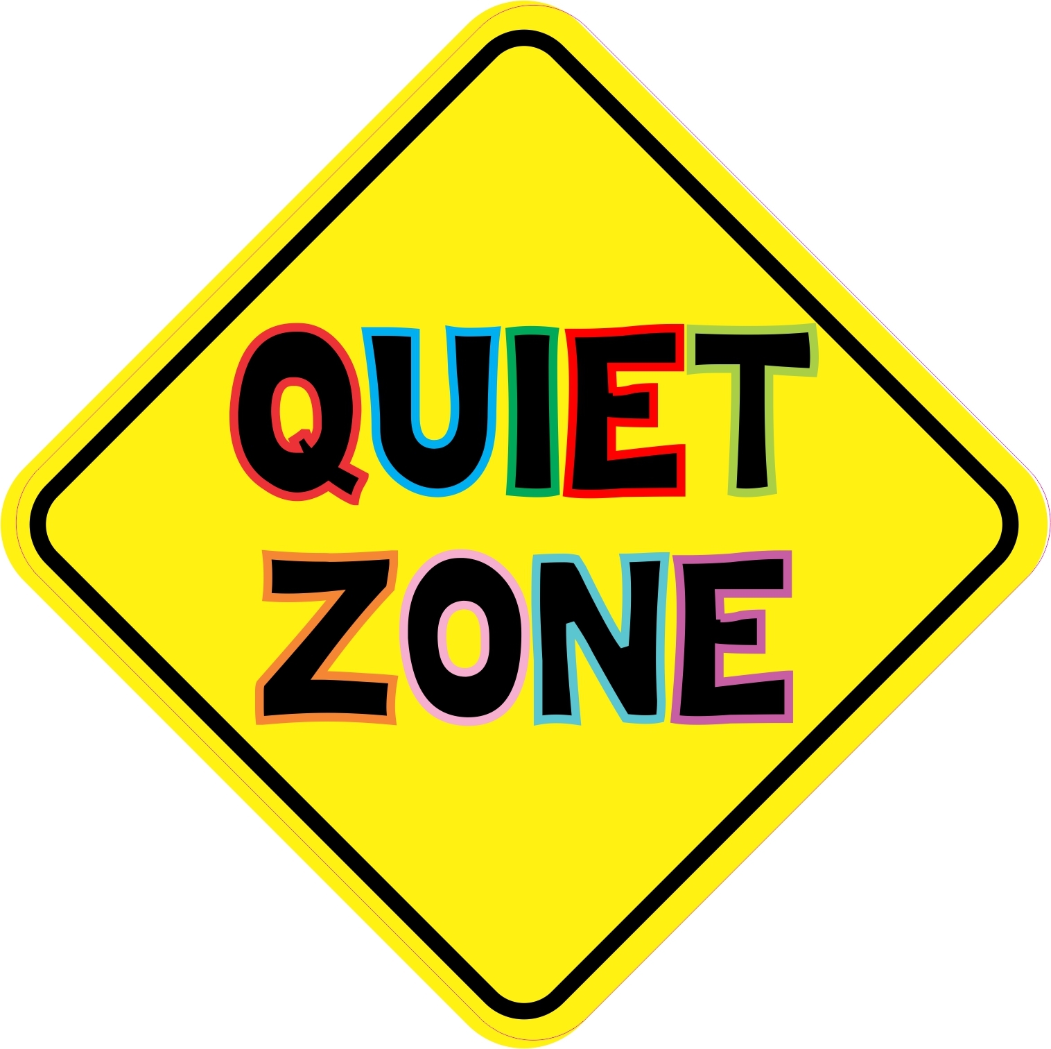 free clipart quiet zone - photo #2