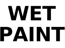 Printable Signs: "Wet Paint"