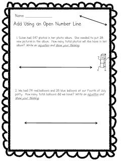 Open Number Line | Number Lines ...