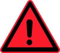 warning sign exclamation mark triangle - vector Clip Art