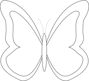 Butterfly Outline Clipart - Free Clipart Images