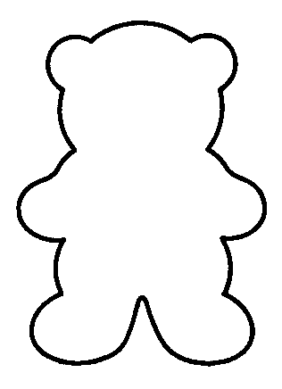 Outline Of A Teddy Bear
