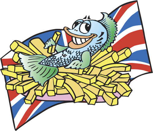 free clipart fish and chips - photo #2