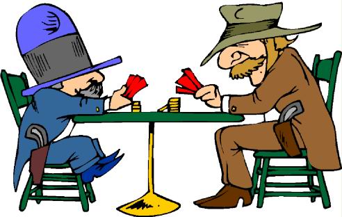 Animated playing cards clipart