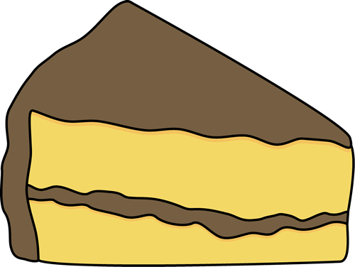 Slice of cake clipart