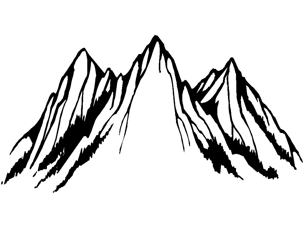 Mountain Drawing Clipart