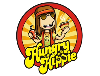 Hungry Hippie logo design - 48HoursLogo.com