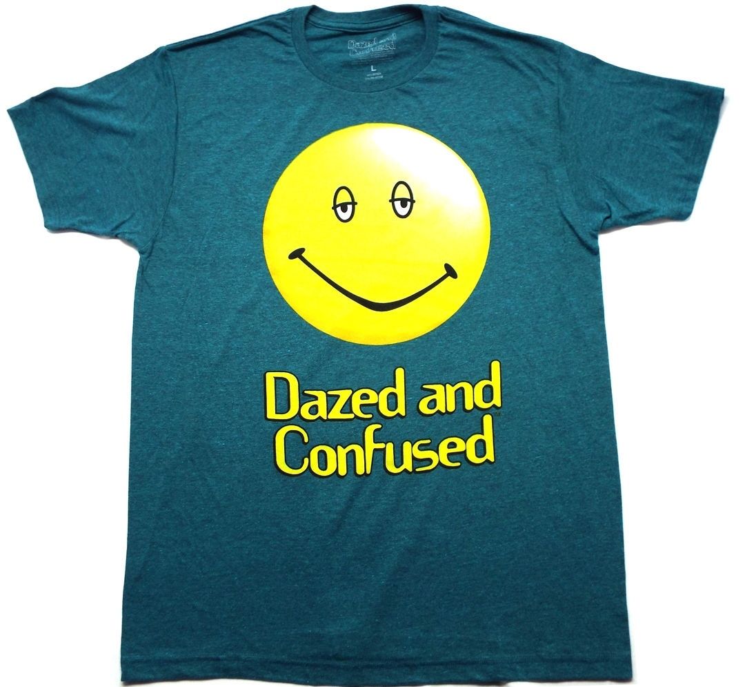 Dazed And Confused Stoner Smiley Face T Shirt L Official