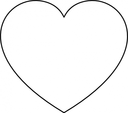Free Black And White Heart Clipart
