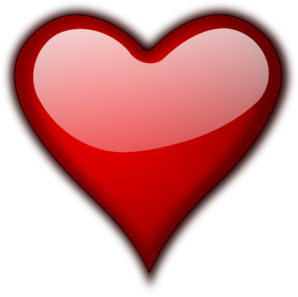 Shiny Heart clip art - vector clip art online, royalty free ...