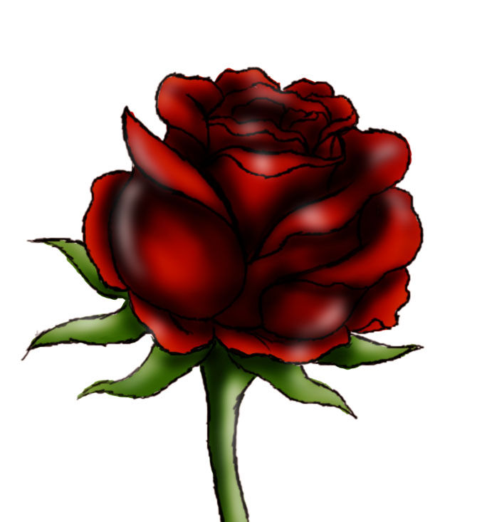 How to draw a red rose ClipArt Best ClipArt Best