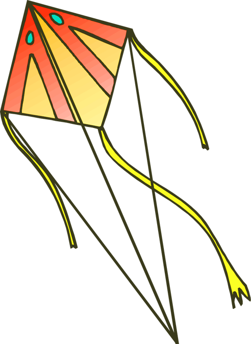 clipart flying kite - photo #49