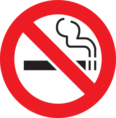 No smoking logo vector