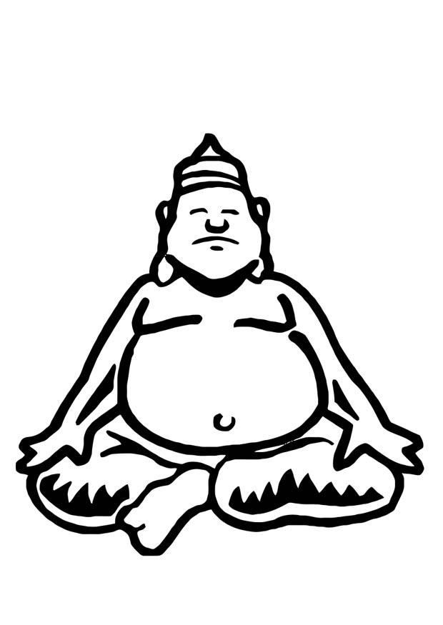 Coloring page Buddha - img 10961.