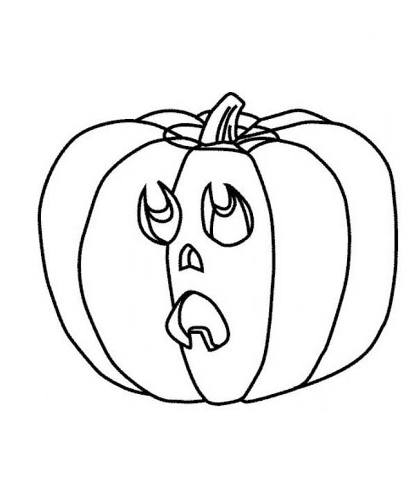 jack o lantern faces coloring pages - photo #6