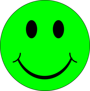 Happy Green Face clip art - vector clip art online, royalty free ...