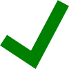 Green tick pointed.svg