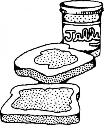 Peanut Butter And Jelly Sandwich clip art Vector clip art - Free ...