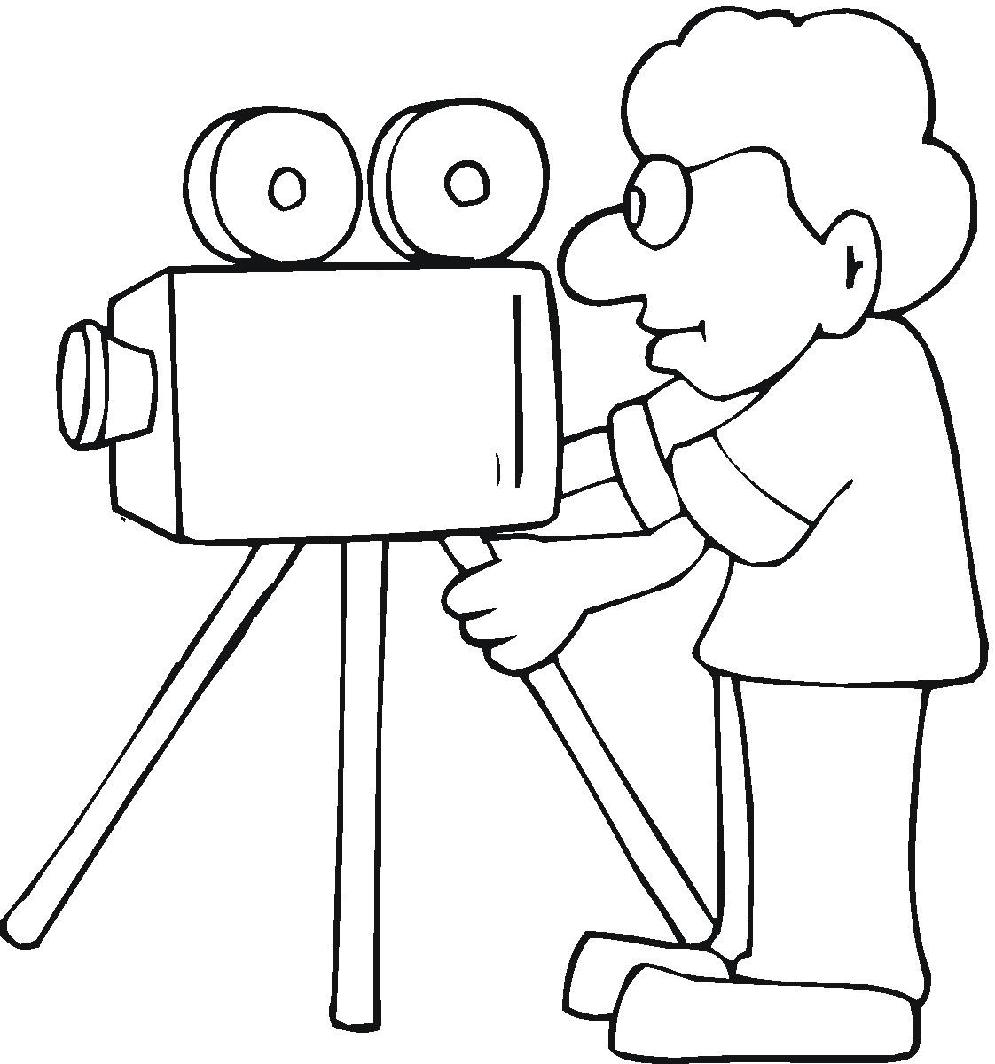 clipart of camera black and white - photo #43