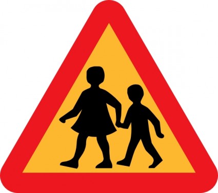 Clipart road signs cartoon