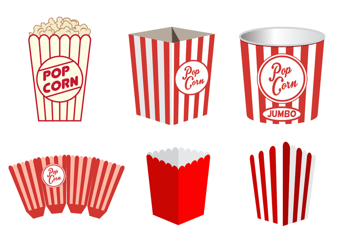 Free Popcorn Box Vector - Download Free Vector Art, Stock Graphics ...