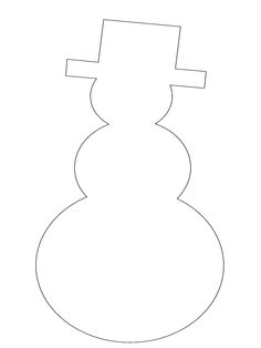 Best Photos of Small Snowman Template - Blank Snowman Template ...
