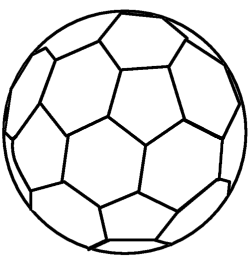 Soccer Ball Line Drawing Clipart Best